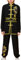 Jhaoyu Kinder Chinesische Kung Fu Uniform Jungen Traditionell Tai Chi Wushu Kampfsport Bekleidung Sets Sport Kleidung Trainingsanzüge Schwarz 170