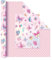 WERNNSAI Geschenkpapierrolle mit rosa Schmetterlingen – 1 Rolle 43 cm x 10 m Schmetterlingsfee Geschenkpapier für Frauen und Mädchen Geburtstagsgeschenkrolle für Hochzeit, wendbares Tupfendesign