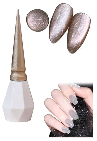 Rolita Gel Polish, Rolita Nail Polish,Official Rolita Gel Polish,Cat Eye Gel Nail Polish,Jelly Gel Nail Polish DIY at Home,Crystal Cat Eye Gel Polish,Glitter Crystal Gel Nail Polish (Y-24, 15ML)
