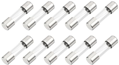 QUARKZMAN 5A Glassicherung 5x20mm, 10 Stück Schnellschlag Auslösecharakteristik 125V Sicherung für Leiterplatten Elektronische Geräte Haushaltsgeräte
