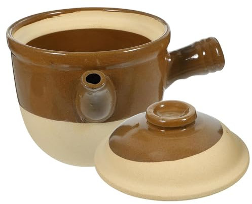 EdirFtra Sandglas: 3,5 Liter Hochtemperatur-Gas Open Flame Terracotta Gesundheit Vase