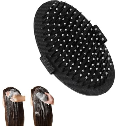 Scalp Brush Brosse de massage pour cuir chevelu pour nettoyage en profondeur et relaxation – Brosse de massage des cheveux avec poils doux, idéale pour le massage de la tête, l'exfoliation et le