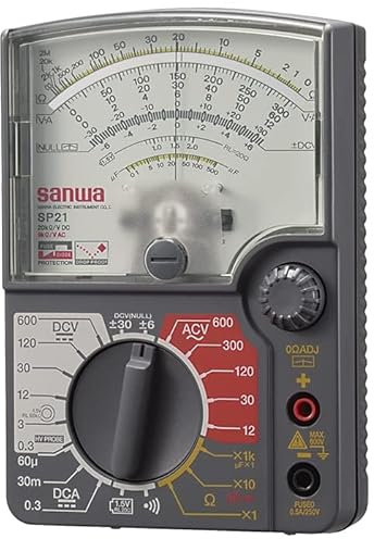 Giappone Kyoritsu SANWA SP21 Multitester analogici, Multi-finzione/puntatore Multi-Range Multimetro Strumento Centrale Zero Strumento Fuori dalla Batteria al Segnale Acustico (SP21), Multico
