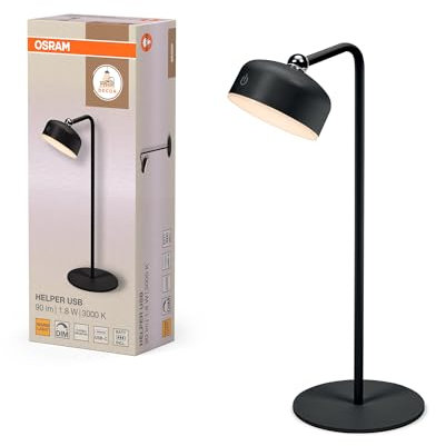OSRAM LED-Leuchte mit USB-Akku, 3000 K, Touch-DIM, magnetischer Wandhalterung, als Tischleuchte, Klemmleuchte oder Nachtlicht flexibel einsetzbar