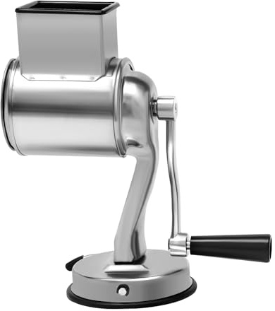 Edelstahl-Trommelreibe KüChen-Rotationsreibe GemüSeschneider NussmüHle Mit 5 Trommeln Abs-Saugnapf FüR HaushaltsküChen, Cafeterias, Restaurants, Hotels