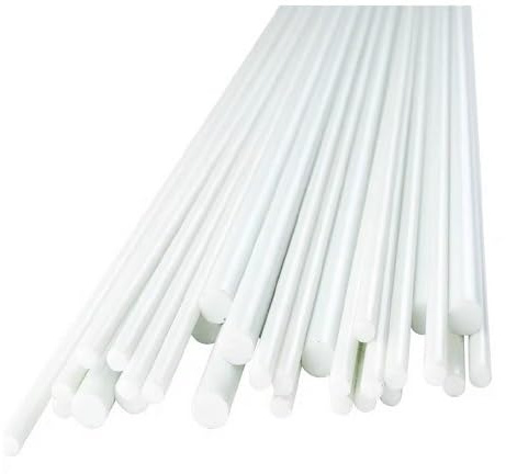 WEKONUMEX Tige en Fibre de Verre, Lot de 10 tiges en Fibre de Verre, Tailles Multiples: 0,8 à 10 mm x 500 mm(4.0x500mm)