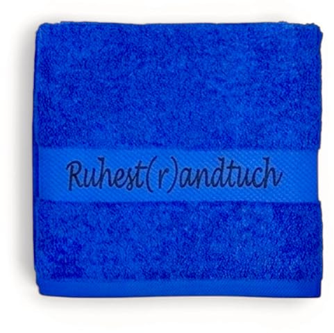 Arthi® Geschenk zum Ruhestrand Bade- Duschtuch inkl. Stickerei Ruhest(r) andtuch100% Baumwolle 50x100cm / 100x150cm nützliche Geschenke (Türkis, 100x150)