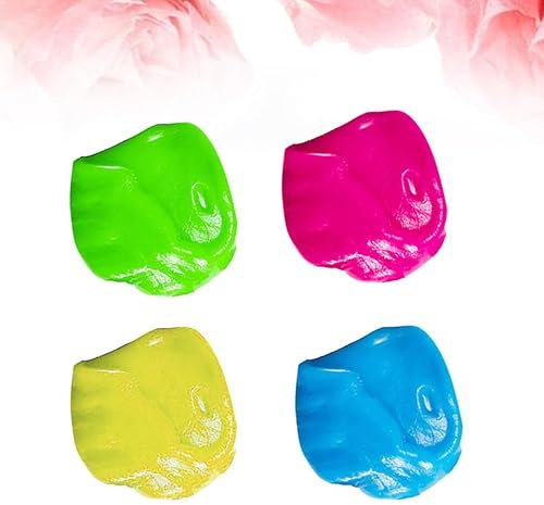 IDEANATEGRATE Reinigungsgel Staubentfernungsgel Rückstände 4 Stück pack Universelles Gel zur Effektiven Staubreinigung und Pflege Zufällige Farbe für Tastaturen und Auto