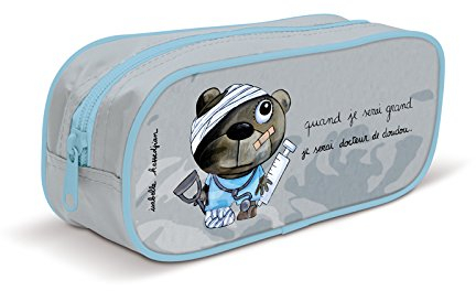 Label'tour créations Trousse garçon : Quand je serai grand, je serai docteur de doudou