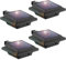KEENZO LED Solar Dachrinnenleuchte Solarlampen für Außen, 25LEDs Solarlicht, Kaltweißes Gartenbeleuchtung Zaunlicht, Wegeleuchten Solarleuchte für Zaun, Patio, Gehwege, Hof, Garage, 4 Stück