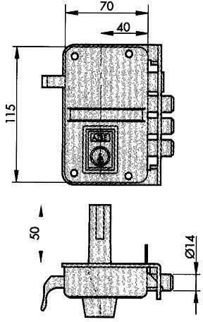 YALE 8 YL6 HN Dcha Cerraduras