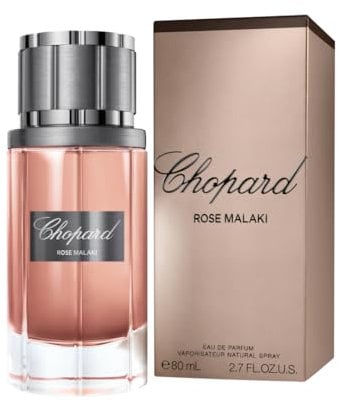 Chopard Rose Malaki 80 ml – Eau de Parfum pour Homme – Fragrance Florale Epicée– Notes Sensuelles de Rose, de Safran, de Patchouli et de Bois de Cèdre – Flacon en Verre Transparent