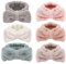 Lot de 6 bandeaux en microfibre avec nœud élastique pour spa, yoga, douche, pour les soins du visage et le maquillage