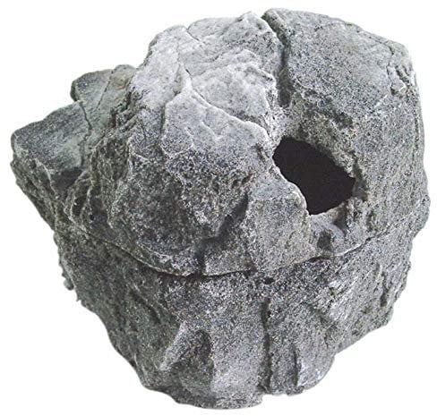 Wet Box in Steinoptik Höhle für Reptilien und Amphibien (17x14x15cm, Granite)