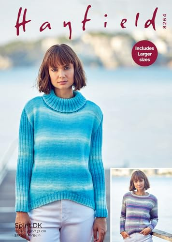 Hayfied Spirit Double Knit Knitting Pattern - 8264 Sweater