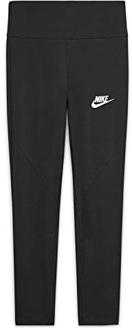 Nike Mädchen Sportswear Favorites Leggings, Schwarz-Weiss, L