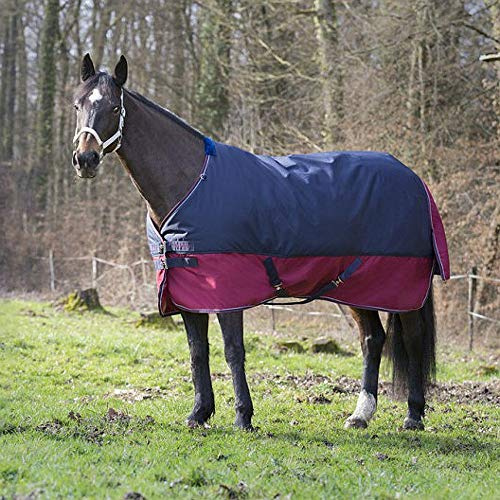 Equi-Theme EQUITHEME Decke Tyrex New 1200D ? 50 g ? Farben ? Marineblau/Bordeaux ? Größe der Decke ? 5,9
