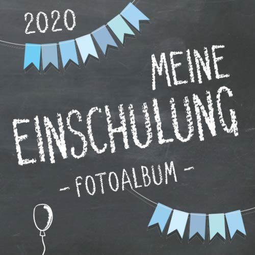 Meine Einschulung 2020 Fotoalbum zum Schulanfang für Jungen: Erinnerungsalbum & Gästebuch als Geschenk für die Schultüte zum ersten Schultag
