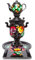 Flowers Hand Painted Electric Samovar Kettle with Teapot and Tray