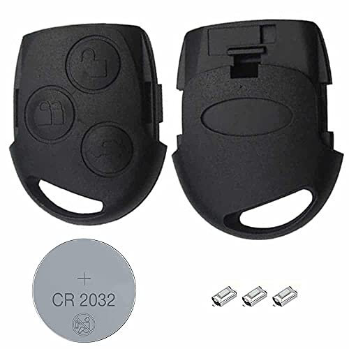 3 Button Remote Key Fob Repair Kit for Ford Mondeo Fiesta Galaxy Puma Focus S-Max w/Logo