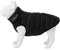 HUGO & HUDSON Reversible Pufferjacke für Hunde, wasserabweisender Mantel, Schwarz und grau, M50