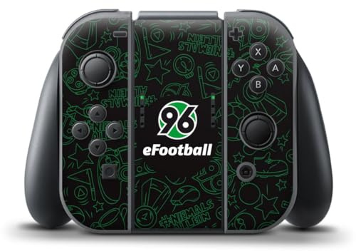 DeinDesign Skin kompatibel mit Nintendo Switch Controller Folie Sticker Hannover 96 Offizielles Lizenzprodukt Fanartikel