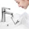 Faucet Extender Kitchen Bathroom Sink Tap Faucets Adapter Head Aerator, 2 Mode 360° Swivel Large Flow Anti-Splash Alloy