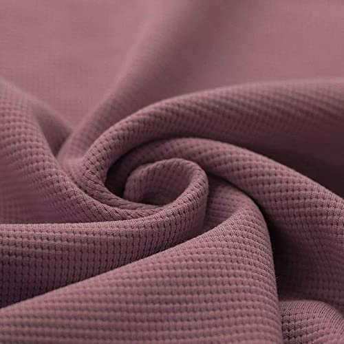 Waffeljersey | Waffelstrickjersey | 100% Baumwolle | viele Farben | für Bekleidung | Meterware (altmauve)