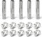 ERGAOBOY 5 pièces 12mm Acier Inoxydable Tuyau Droit Barbeau raccord de Tuyau 2 Voies en i sus 304 avec 10 étriers