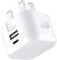 For Samsung Galaxy Tab A8/A7/A9/A9 Plus Charger Plug 20W Dual Port USB & USB C Charger Type C PD Charging Adapter Fast Charge Travel Fast Charging Power Adapter Phone Charger (WHITE)