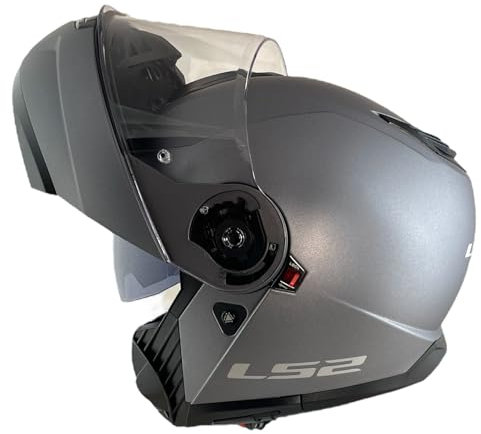 LS2 Helmet Casco Abatible Strobe 2 Talla L (59/60) Titanio Mate Homologacion 22.06