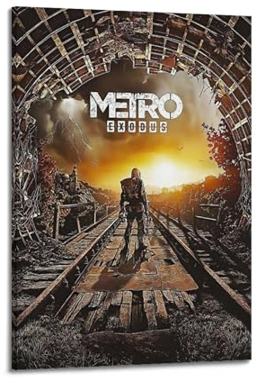 Videospiel-Metro-Heim-Exodus-Poster, dekoratives Gemälde, Leinwand, Wandposter und Kunstdruck, moderne Familienschlafzimmer-Dekoration, Poster, 60 x 90 cm