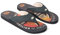 Animal Jekyl Mens Flip-Flops - Slip-on, Lightweight & Comfortable Footwear with Soft Padded upper Straps - Best for Spring Summer & Outdoors Bright Orange Adult Shoe Size 9