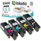 Inkadoo Toner für Epson C13S050614 / 0614 enthält 4X Tonerkartusche Multipack Kompatibel Aculaser C 1700 Aculaser C 1700 Series Aculaser CX 17 NF Aculaser CX 1 Tonerpatronen, Drucker Toner