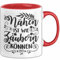 Nähen Geschenk Stricken Nähen Ist Wie Zaubern Können Tasse Geschenk Kaffee-Becher (Rot)