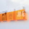 Zeitungsständer An Der Wand Befestigter Acrylzeitungsständer, Moderner, Durchsichtiger Prospektständer/Plattenspeicherhalter, Plastikbuchorganisator, für Das Büro zu Hause (Color : Orange, Size : 6
