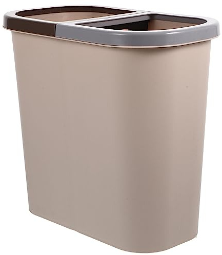 MAGICLULU Poubelle à Double Compartiment pour Recyclage et Déchets Compacte et Pratique Adaptée Maison Cuisine Bureau