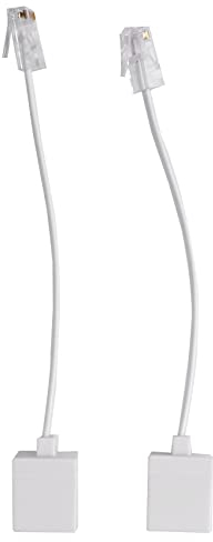 Lisher 2 x 8P4C/RJ45-Stecker, RJ11, 6P4C auf M/F, Telefonadapter Ethernet