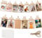 Bannière Anniversaire 1 an Banderole Photo Bébé 0-12 Mois Guirlande Décoration Première Anniversaire pour Garçon Fille (Brun)