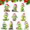 Decorazione Dell'albero di Natale,Decorazioni natalizie G-rinch,Grinch Ciondolo Ornamento,Allegre e divertenti decorazioni per albero di Natale,per vacanze, feste,decorazioni natalizie