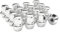 ZOFFI M12x1.5 Chrome OEM Factory Style Large Acorn Seat Lug Wheel Nuts for Most Ford Fiesta Focus Fusion Alloy Wheels - 16pcs Chrome Closed End M12x1.5 Lug Nuts