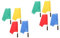 Gogogmee 8 STK Pferdetrainingsflagge Signalflagge ATV-flaggen Mit Stange Dirigierende Flagge Spiel Wehende Flagge Wehende Fahne Verkehrsfahnen Sportschiedsrichterfahnen Rostfreier Stahl