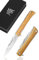 YOUSUNLONG Couteau pliant - 73 plis acier Damas martelé - Lame acier Damas de pour couteau de poche de camping - Manche bois d'olivier naturel