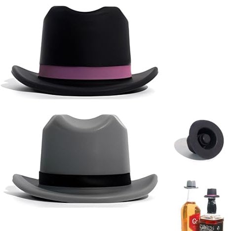 Suuwwn Weinverschluss Lustiger,2 Stück Weinflaschenverschluss aus Silikon Rotweinstopfen Bierflaschenverschluss Flaschenverschluss Bierflaschen Flaschenverschluss Universal für Wein, Sekt, Bier