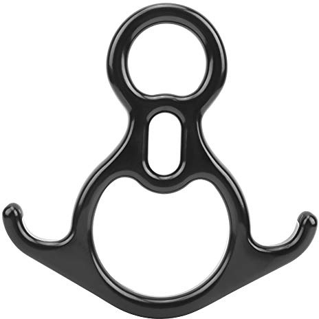 Figure 8 Descender Yoga 8 Loop, Aerial Yoga Swing Aviation Magnesium-Aluminiumlegierung Brakedown Protector Equipment Liefert Abseilausrüstung für Akrobatisches Fliegendes Yoga
