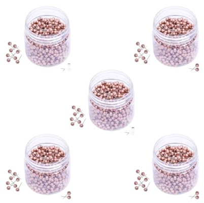 5 set 400pcs Metallic Color Beads Head Push Pins Office Drawing Pins rose gold