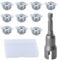 SPEEDWOX 11PCS 1/4 -20 dadi ala rondella pannello otturatore uragano ali lavate 1/4-20 persiane dadi ala e dadi ala otturatore dadi ala lavati ala con base