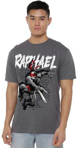 manji-devlin corporation TMNT TMNT Raphael Unisex T Shirt, Charcoal, Medium