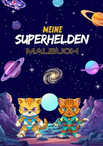 Meine Superhelden Malbuch: Zum Ausmalen