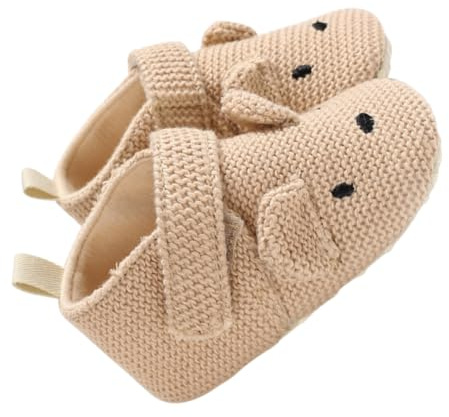 TOGEVAL Scarpe Antiscivolo per Pre-Camminanti Scarpine Suola Morbida e Traspirante Calzature Leggere per Ragazzo Ragazza per L’Apprendimento della Camminata Colore Pesca Taglia 16 13